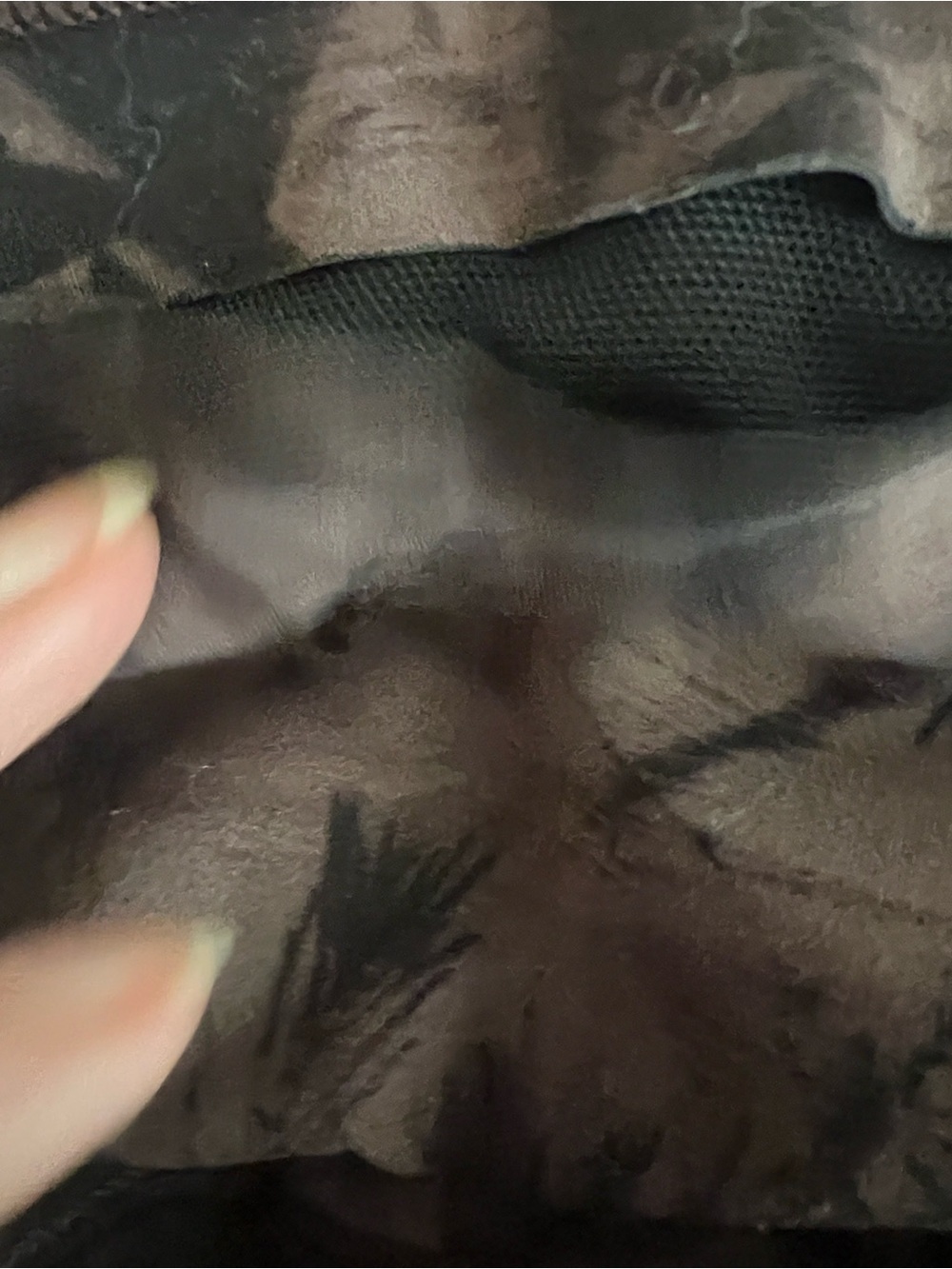 lululemon athletica Black and Dark Gray Printed Track Pants - Picture 3 of 3